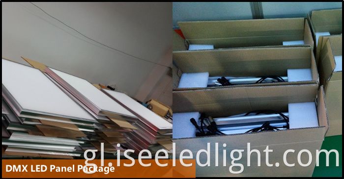 package of the dmx led panel light